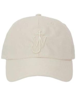 JW Anderson Jw Anderson Logo Embroidered Hat - White