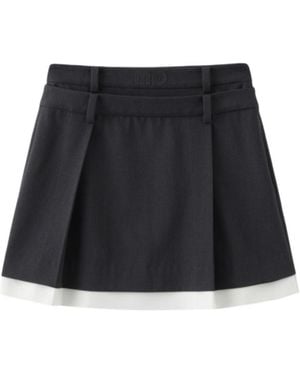 Marissa Chiara Patchwork Skirt - Black