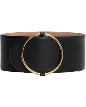Alaïa Leather Ring Belt - Black