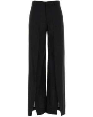 Pt Pantaloni Pt Torino Renee Wide-Leg Trousers - Black