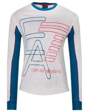 EA7 Logo Sweater - Blue