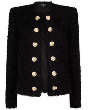 Balmain Tweed Jkt Ld54 - Black