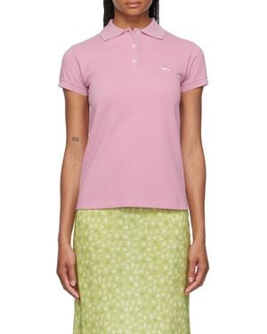 Maison Kitsuné Baby Fox Patch Polo Shirt - Red