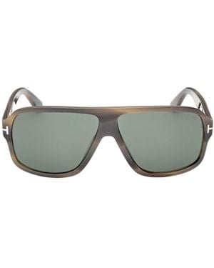 Tom Ford トム フォード アイウェア アビエイター フレーム サングラス - Grey