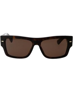 Dolce & Gabbana Eyewear Rectangular Frame Sunglasses - Multicolour