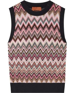 Missoni Striped Tank Top - Pink