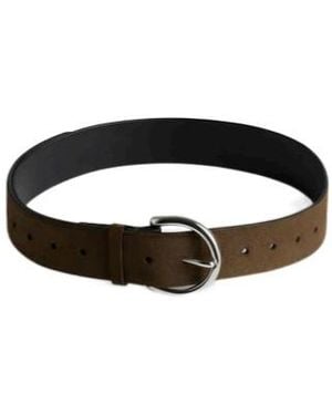 Phoebe Philo Round Buckle Belt - Black
