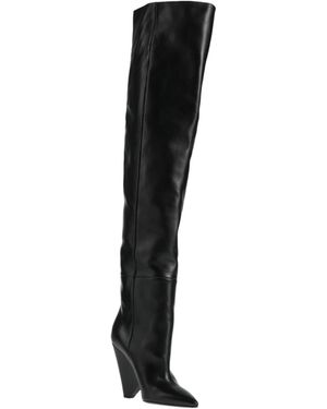 Saint Laurent Simple High Boots - Black
