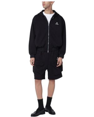 Amiri Drawstring-Waist Cargo Track Shorts - Blue