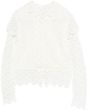 Isabel Marant Long-Sleeved Blouse - White