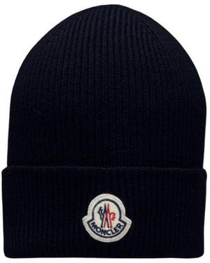 Moncler Wool Beanie - Blue