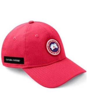 Canada Goose Logo-Patch Baseball Cap - Pink