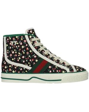 Gucci Logo High-Top Leisure Sports Shoes - Black
