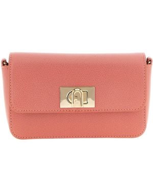 Furla Mini 1927 Leather Crossbody Bag - Pink
