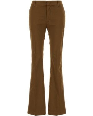 Pt Pantaloni Pt Torino Elsa Flared Trousers - Brown