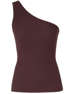 Zimmermann Daylight One Shoulder Top - Purple