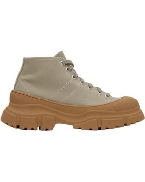 Sofie D'Hoore Lace-Up High-Top Sneakers - Brown