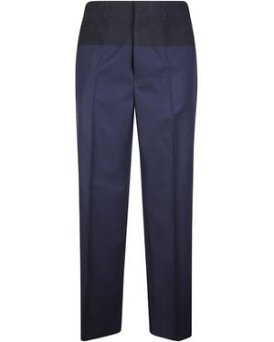 Maison Margiela Two-Toned Trousers - Blue