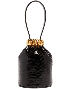 Alaïa Alaïa Motion Embossed Wrist Bag - Black