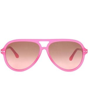 Isabel Marant Classic Pilot Sunglasses - Pink