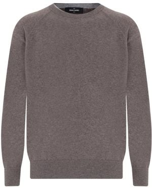 Gran Sasso Long-Sleeve Crew-Neck Jumper - Grey