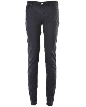 Emporio Armani Logo Details Casual Trousers - Blue