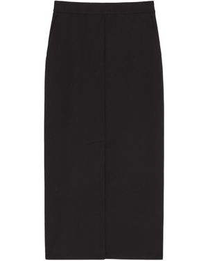 Max Mara Elea Front Slit Skirt - Black