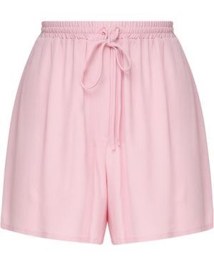 Ottod'Ame Ottod'Ame Elastic Waist Drawstring Shorts - Pink