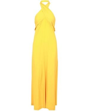 Semicouture Halter Neck Dress - Yellow