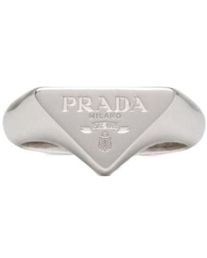 Prada Symbole Ring - White