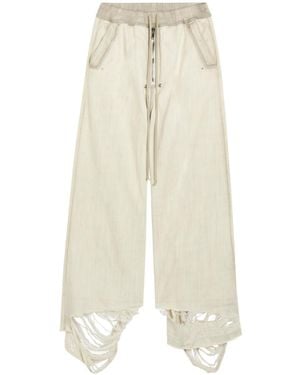 Rick Owens Wideleg Cottontwill Pants - White