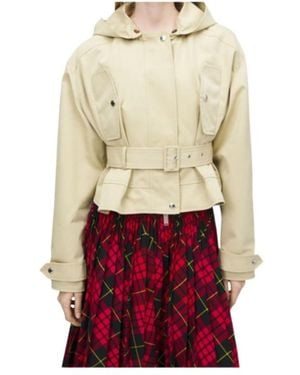 McQueen Belted Peplum Jacket - Red