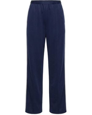 Gucci Logo Embossed Technical Jersey Trousers - Blue