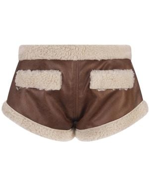 DSquared² Side-Zip Shorts - Brown