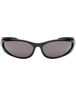 Balenciaga Wrapped Plastic Frame Sunglasses - White