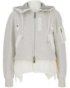 Sacai Hoodies - Gray