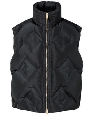 Fendi Quilted-Pattern Jacket - Black