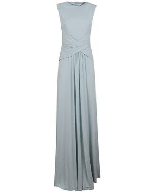 Roland Mouret Draped Maxi Dress - Blue
