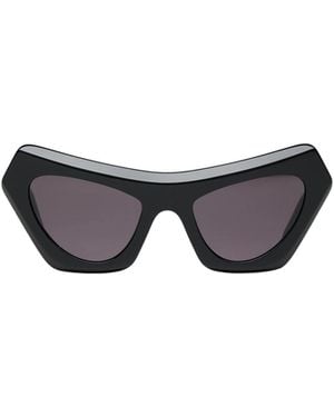 Marni Solid Colour Cat-Eye Sunglasses - Black
