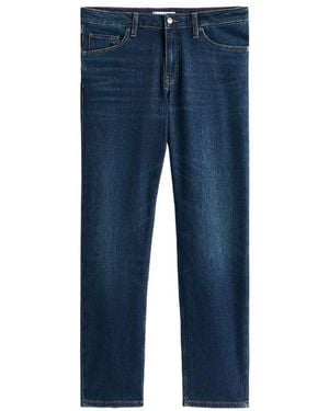 Tommy Hilfiger High Rise Straight Leg Jeans - Blue