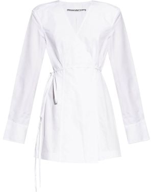 Alexander Wang Wrapped Mini Dress - White