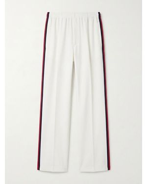 Gucci Fluid Drill Trousers - White