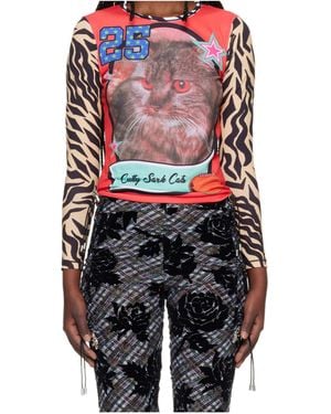 Chopova Lowena Cutty Sark Cats Printed Top - Multicolour