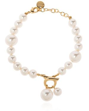 Ferragamo Pearl Bracelet - White