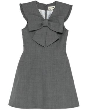 ShuShu/Tong Bow-Detail Dress - Gray