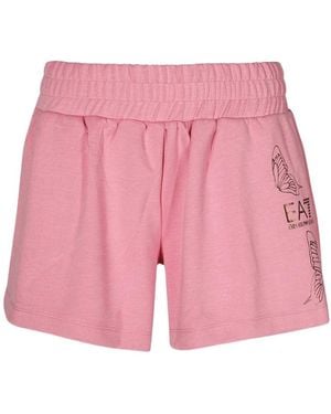 EA7 Logo Shorts - Pink
