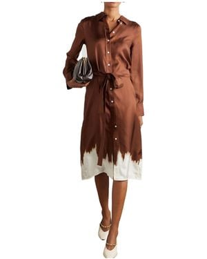 Proenza Schouler Amaya Belted Dress - Brown