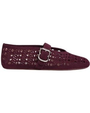 Alaïa Alaïa Vienne Flat Ballerinas - Purple