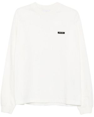 Prada Long-Sleeved Cotton T-Shirt - Blue