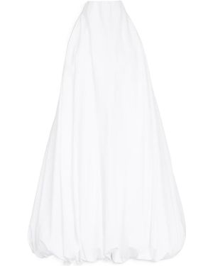 Alaïa Alaïa Halterneck Bubble-Hem Dress - White